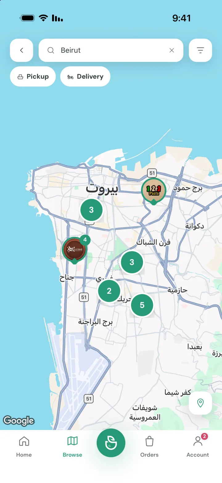 Map of deals near you